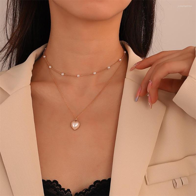 Pendant Necklaces Vintage Gold Color Multilevel Choker Necklace For Women Fashion Boho Geometry Faux Pearl Chain Heart Jewelry Gift
Pendant Necklaces Vintage Gold Color Multilevel Choker Necklace For Women Fashion Boho Geometry Faux Pearl Chain Heart Jewelry Gift