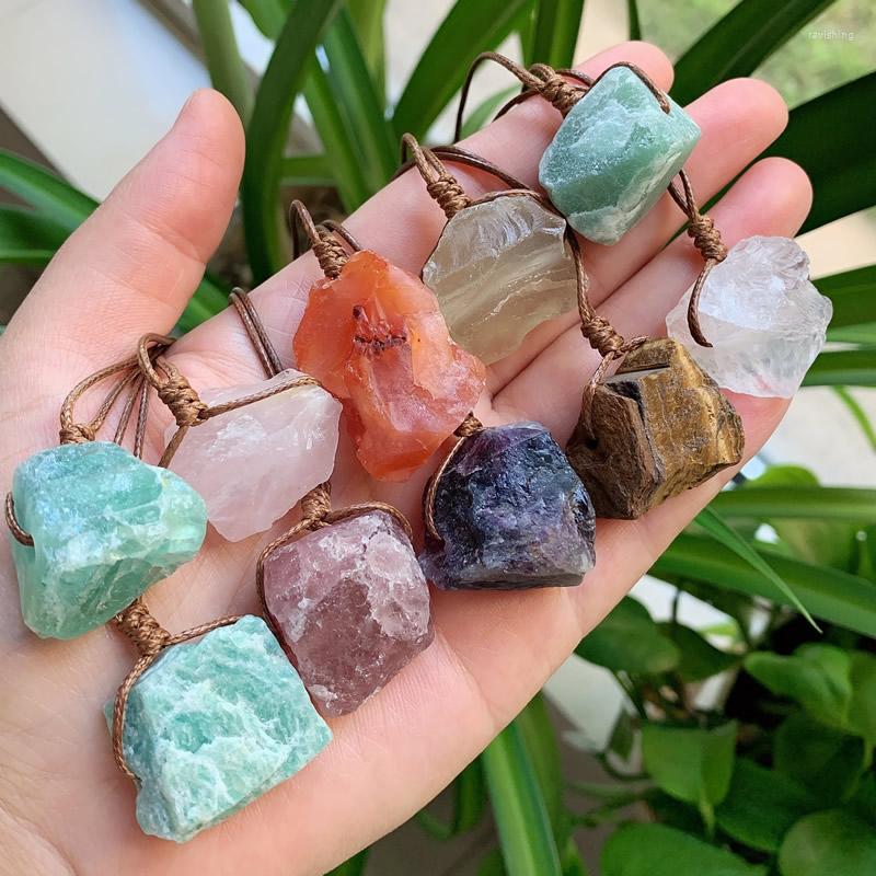 Pendant Necklaces Rock Irregular Ore Mineral Natural Crystal Necklace Healing Amethysts Lapis Chakra Stone Pendulum Pink Collier
Pendant Necklaces Rock Irregular Ore Mineral Natural Crystal Necklace Healing Amethysts Lapis Chakra Stone Pendulum Pink Collier