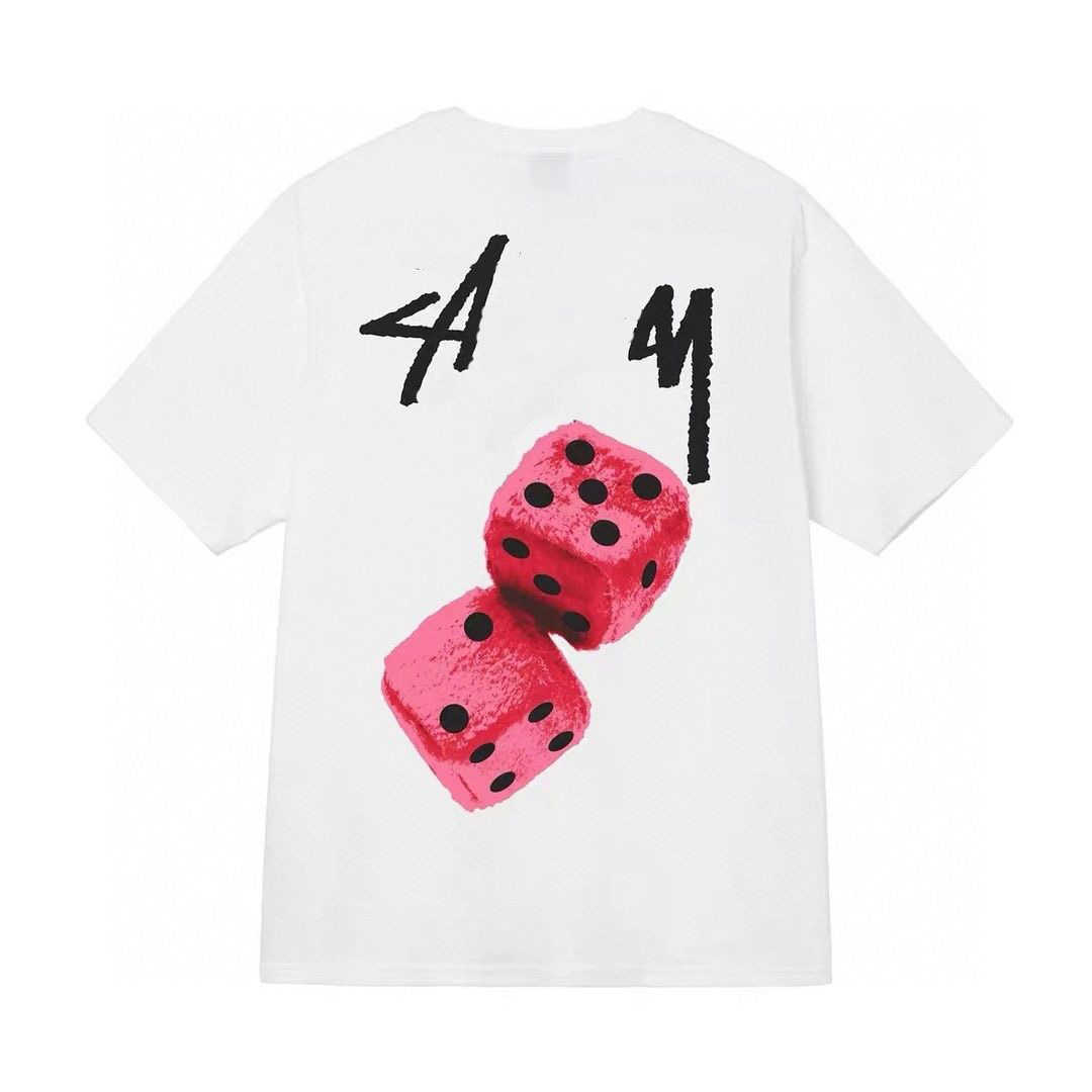 Designer Luxury Stusi Classic Fashion Versatile Short Sleeved T-shirts For Men And Women Loose Summer Dice Black Lovers
Designer Luxury Stusi Classic Fashion Versatile Short Sleeved T-shirts For Men And Women Loose Summer Dice Black Lovers