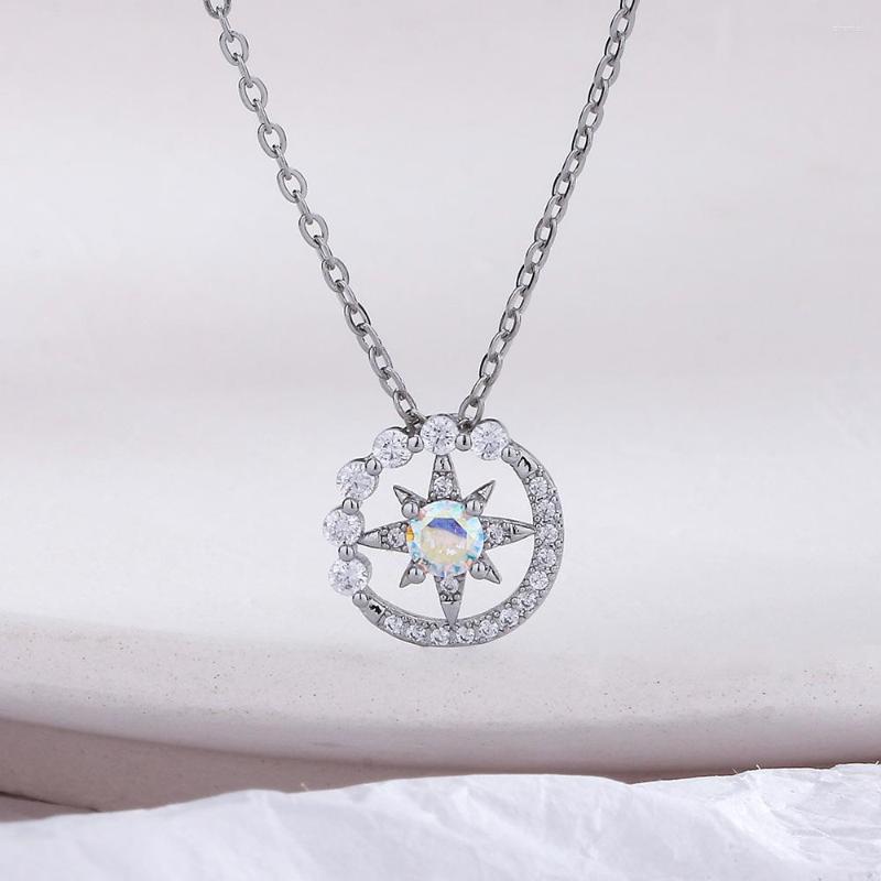 Choker VOQ Silver Color Fashion Simple Star Moonstone Pendant Necklace Exquisite Clavicle Chain Zircon Women's Jewelry
Choker VOQ Silver Color Fashion Simple Star Moonstone Pendant Necklace Exquisite Clavicle Chain Zircon Women's Jewelry