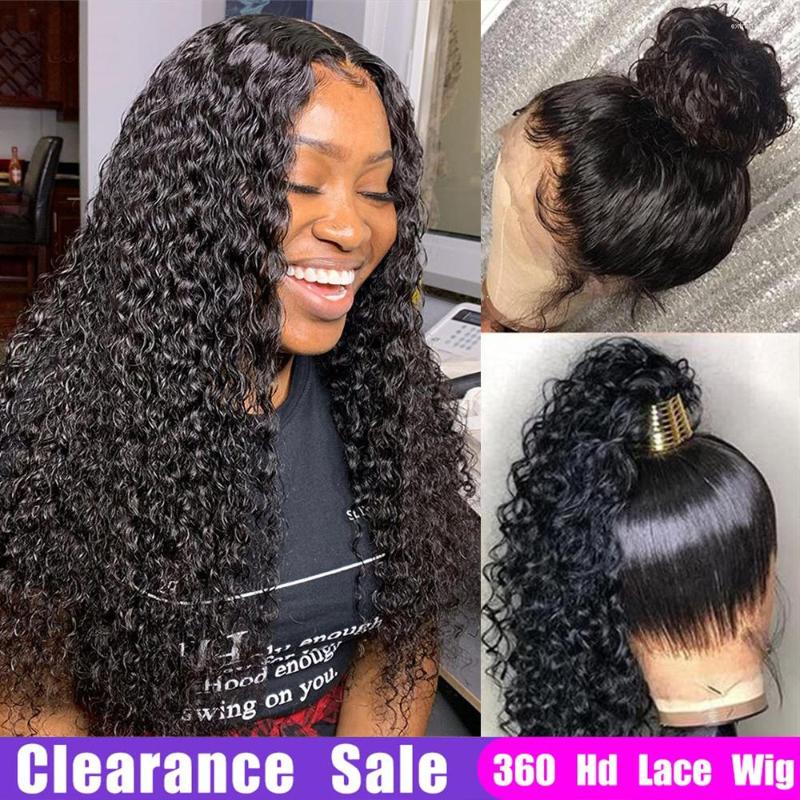 Lace Frontal Wig Deep Wave PrePlucked 13x4 Front Human Hair Wigs 32 34inch Brazilian Curly Full, Picture shown
Lace Frontal Wig Deep Wave PrePlucked 13x4 Front Human Hair Wigs 32 34inch Brazilian Curly Full, Picture shown