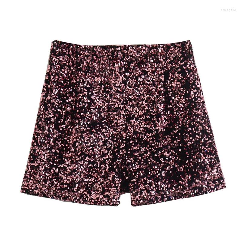 Women's Shorts 2023 Early Spring Women's High Waist Thin Sequin Decoration All-match Casual Wide-leg, Violet
Women's Shorts 2023 Early Spring Women's High Waist Thin Sequin Decoration All-match Casual Wide-leg, Violet