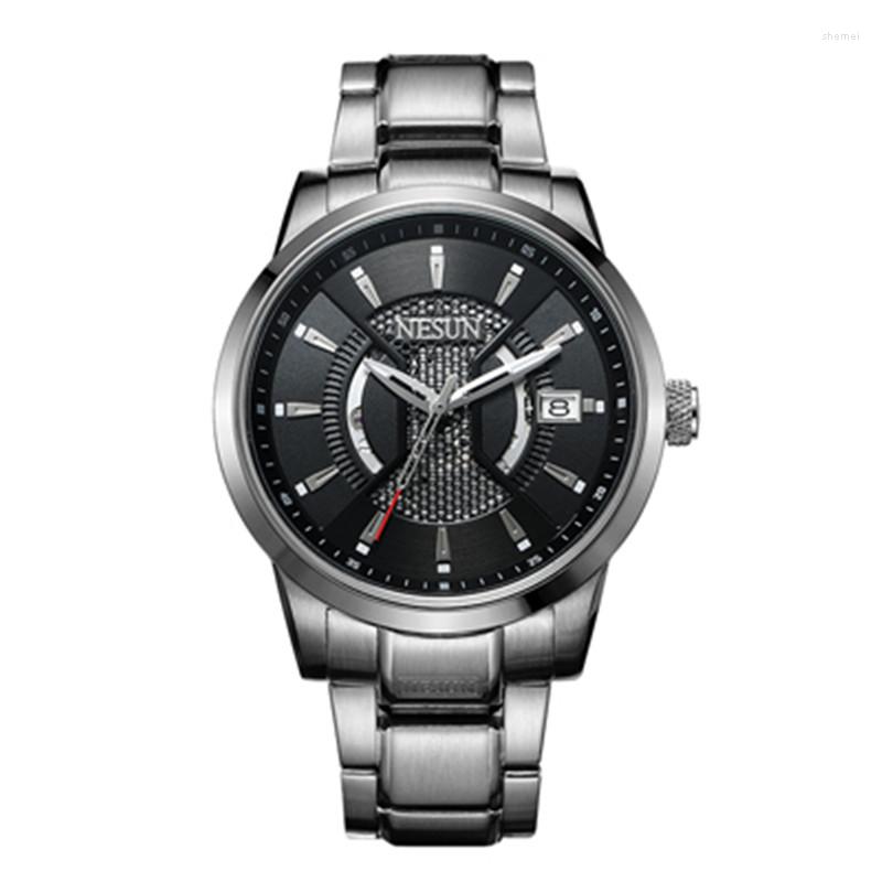 Wristwatches Watch Men NESUN Men's Automatic Mechanical Luminous Waterproof Stainless Steel Relogio Masculino, Silver white
Wristwatches Watch Men NESUN Men's Automatic Mechanical Luminous Waterproof Stainless Steel Relogio Masculino, Silver white
