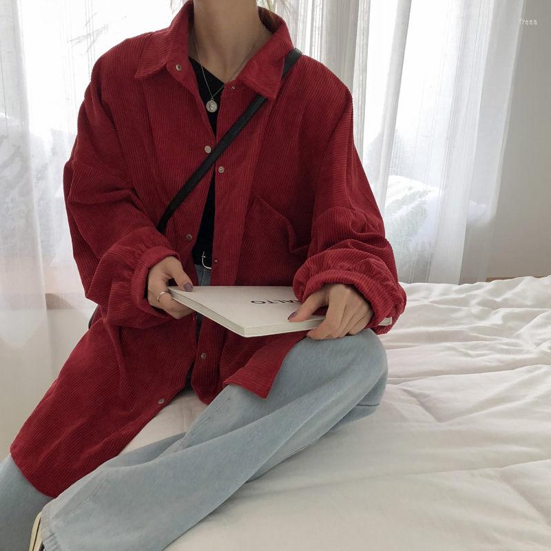Women's Jackets Corduroy Shirt Coat Women Fashion Long Sleeve Preppy Wide Waist Turn Down Collar Jacket Harajuku Casual Loose Blusa F1330, Black
Women's Jackets Corduroy Shirt Coat Women Fashion Long Sleeve Preppy Wide Waist Turn Down Collar Jacket Harajuku Casual Loose Blusa F1330, Black