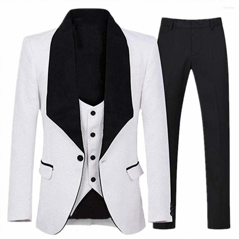Men's Suits High Quality Men Shawl Lapel Man Pattern White Groom Tuxedos Wedding Groomsman 3 Pieces ( Jacket Pants Vest )E366, Same the picture
Men's Suits High Quality Men Shawl Lapel Man Pattern White Groom Tuxedos Wedding Groomsman 3 Pieces ( Jacket Pants Vest )E366, Same the picture