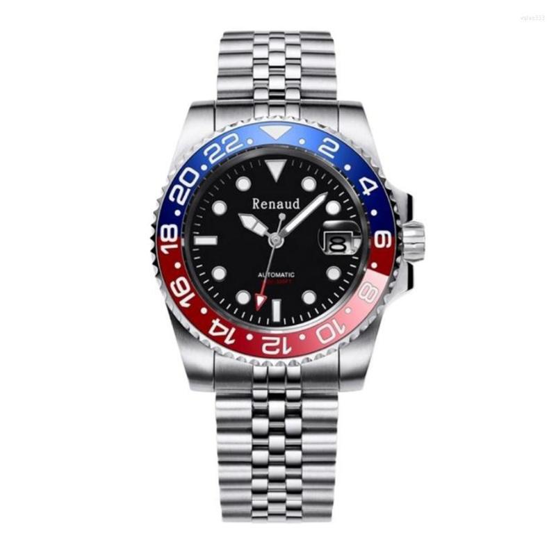 Wristwatches Sports Automatic Watch Men Diver Mechanical Luxury 40mm Sapphire Crystal Luminous Ceramic Bezel Clocks RENAUD 2023, C3
Wristwatches Sports Automatic Watch Men Diver Mechanical Luxury 40mm Sapphire Crystal Luminous Ceramic Bezel Clocks RENAUD 2023, C3