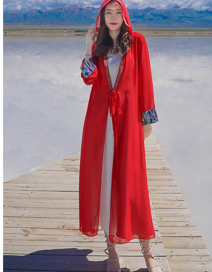 Women's Blouses National Style Women Maxi Red Cardigans Coats Full Sleeve Hoody Woman Plus Long Shirts Tops
Women's Blouses National Style Women Maxi Red Cardigans Coats Full Sleeve Hoody Woman Plus Long Shirts Tops