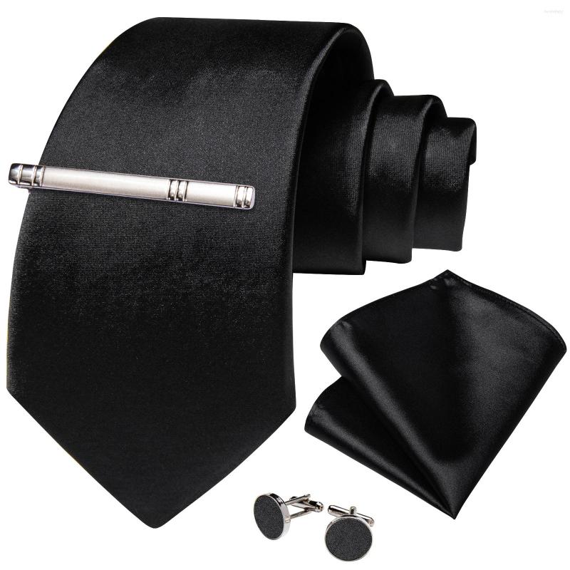 Bow Ties Black Solid Silk For Men Fashion Men's 8cm Wedding Party Necktie Set Pocket Square Cufflinks Accessories Gift Wholesale
Bow Ties Black Solid Silk For Men Fashion Men's 8cm Wedding Party Necktie Set Pocket Square Cufflinks Accessories Gift Wholesale