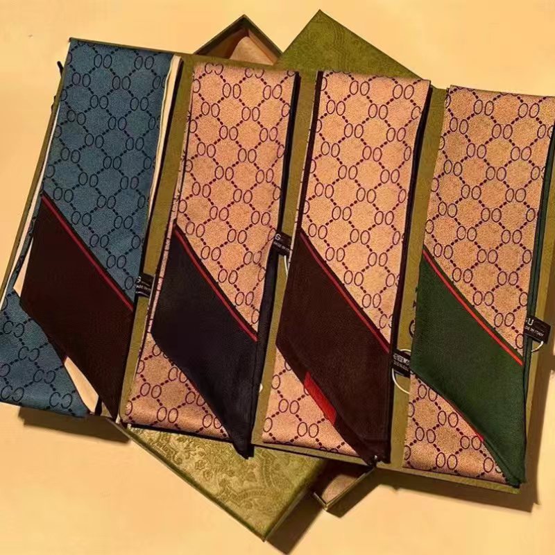 Designer Letters Print Silk Scarf Bandeau Headband for Women Fashion Hairband Long Handle Bag Scarves Paris Luggage Ribbon Head Wraps 120-8CM, 2#g
Designer Letters Print Silk Scarf Bandeau Headband for Women Fashion Hairband Long Handle Bag Scarves Paris Luggage Ribbon Head Wraps 120-8CM, 2#g