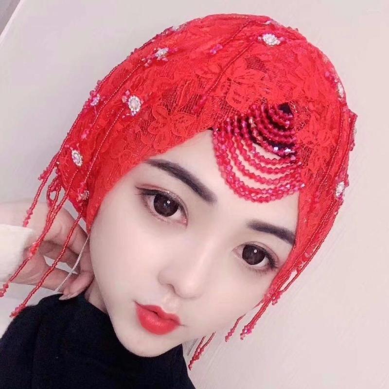 Ethnic Clothing Discount Beading Lace Turbans Islanmic Moslem Lady Hijab Caps
Ethnic Clothing Discount Beading Lace Turbans Islanmic Moslem Lady Hijab Caps