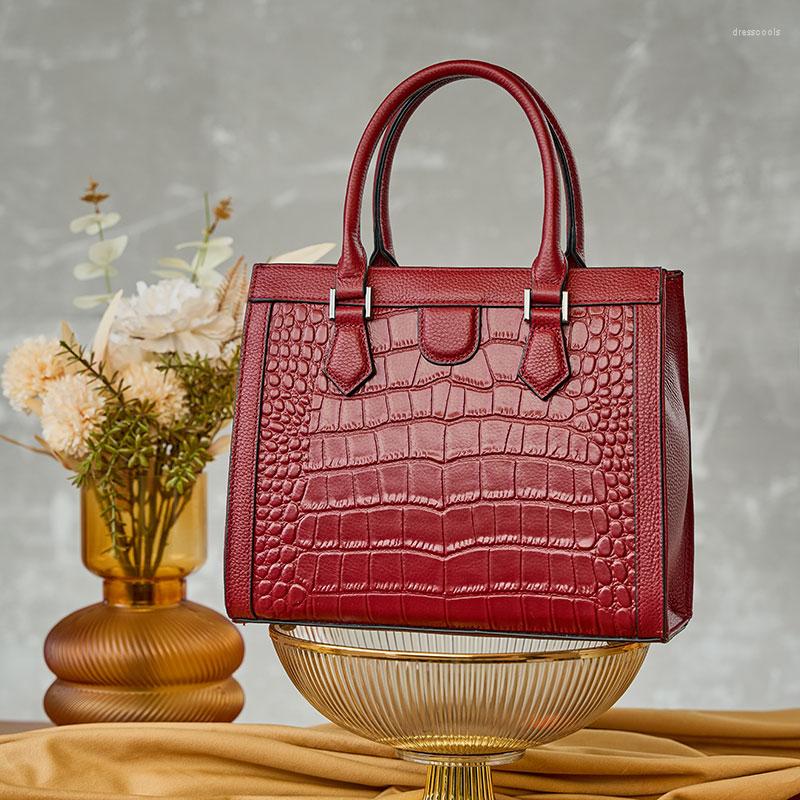 Evening Bags Brand Genuine Leathe Women's Bag Crocodile Pattern Ladies Handbag Portable Tote Mom Shoulder Messenger Office Work, Black
Evening Bags Brand Genuine Leathe Women's Bag Crocodile Pattern Ladies Handbag Portable Tote Mom Shoulder Messenger Office Work, Black