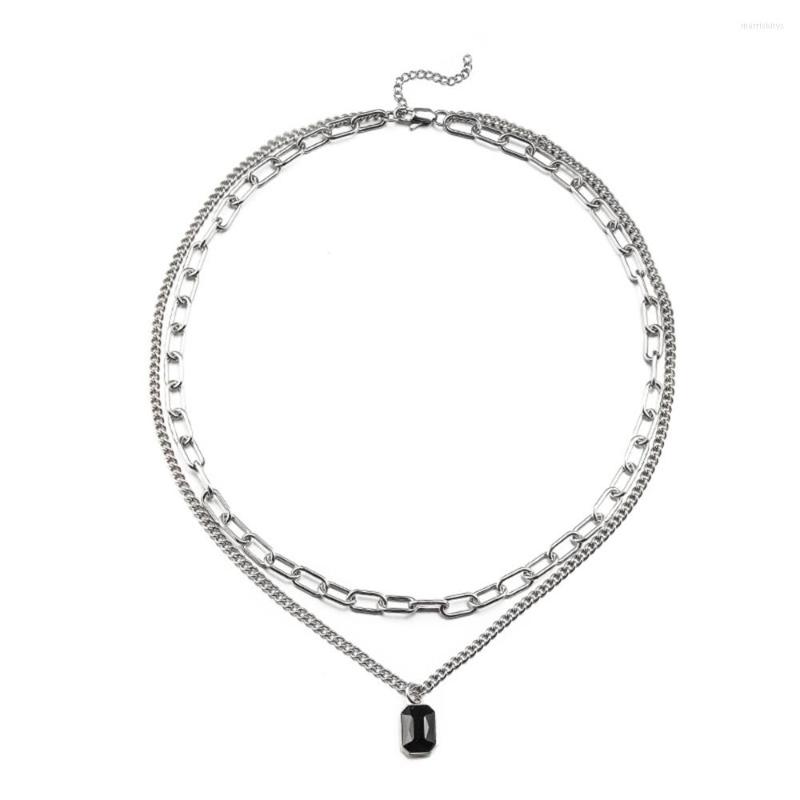Pendant Necklaces Hip-hop Style Black Rhinestones Necklace Men Stainless Steel Jewelry 2023 Trend Choker Neck Chain Mens Jewellery
Pendant Necklaces Hip-hop Style Black Rhinestones Necklace Men Stainless Steel Jewelry 2023 Trend Choker Neck Chain Mens Jewellery