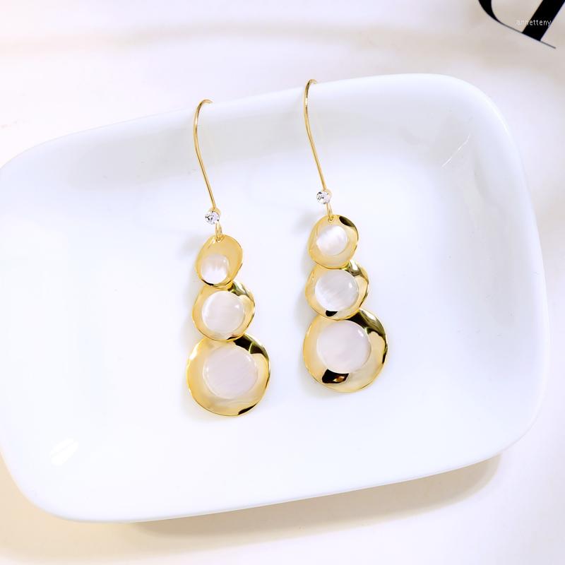 Dangle Earrings Crystal Opal Stone Beads Copper Shell Style Drop Shinny OL Ear Accessories For Women Gift Handmade Wholesale
Dangle Earrings Crystal Opal Stone Beads Copper Shell Style Drop Shinny OL Ear Accessories For Women Gift Handmade Wholesale