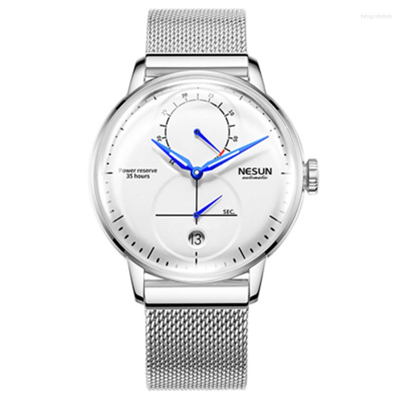 Wristwatches NESUN Watch Men's Fashion Casual Automatic Mechanical Business Simple Sports Waterproof Luminous Watches Relogio Masculino, Leather-black
Wristwatches NESUN Watch Men's Fashion Casual Automatic Mechanical Business Simple Sports Waterproof Luminous Watches Relogio Masculino, Leather-black