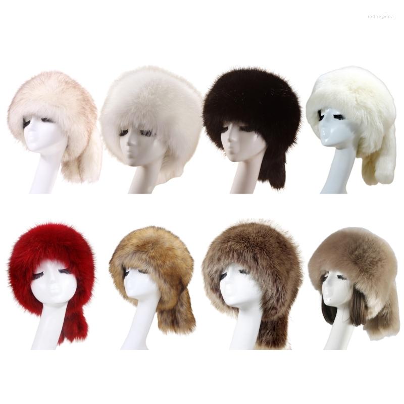 Berets Winter Hat Adult Thick Warm Plush Ladies Round Top With Tail Russian Ushanka Female Earflap Bomber
Berets Winter Hat Adult Thick Warm Plush Ladies Round Top With Tail Russian Ushanka Female Earflap Bomber