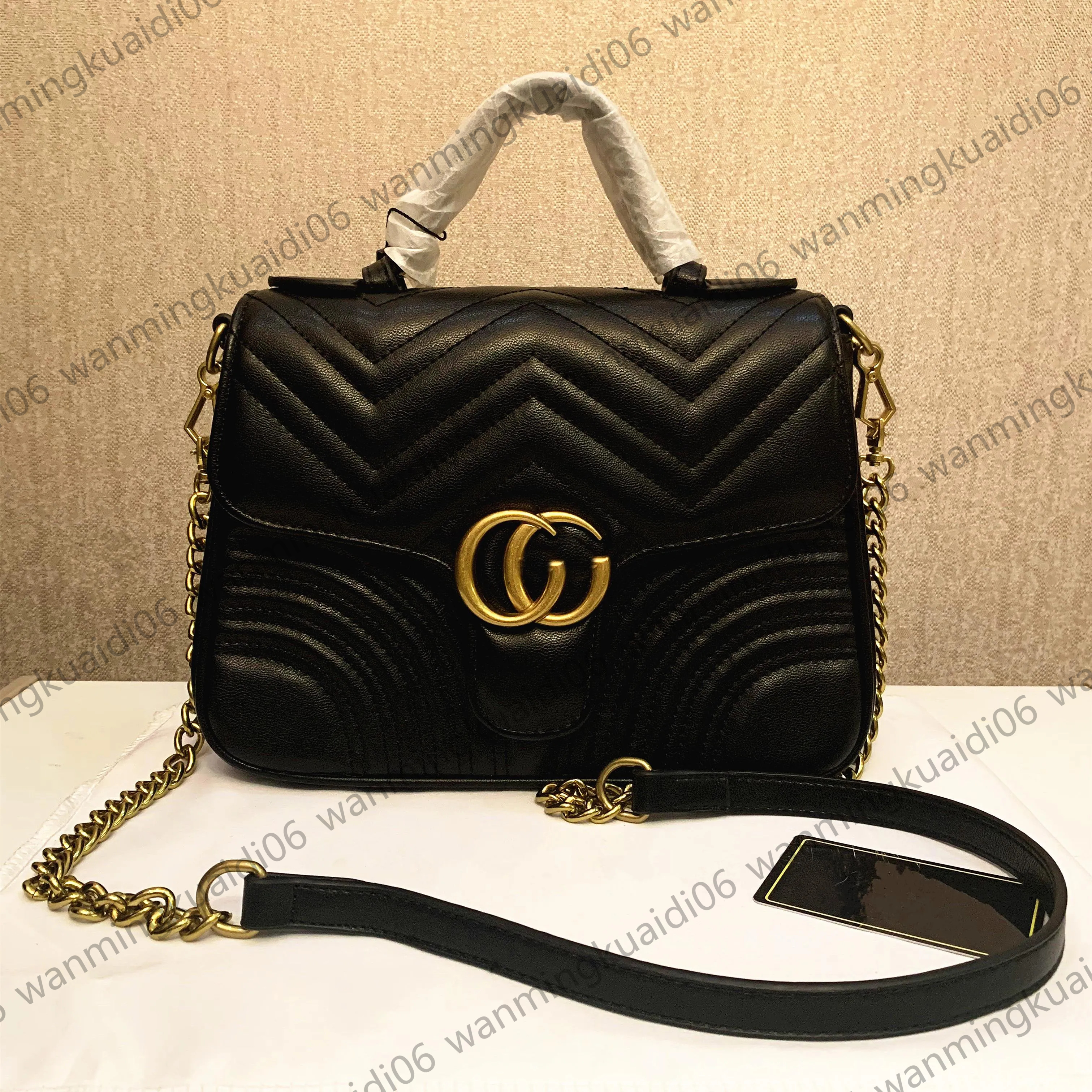 Luxury Designer New Style Marmont Shoulder Bags Women Gold Chain Cross Body Bag PU Leather GG Handbags Purse Female Messenger Tote Bag, Customize 
Luxury Designer New Style Marmont Shoulder Bags Women Gold Chain Cross Body Bag PU Leather GG Handbags Purse Female Messenger Tote Bag, Customize