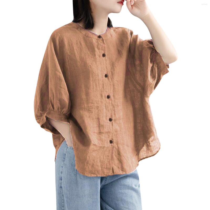Women's Blouses Women Casual Spring Summer Solid Color Vintage Button Cotton Linen Shirt Long Sleeve Chemise Business Clothing, Beige
Women's Blouses Women Casual Spring Summer Solid Color Vintage Button Cotton Linen Shirt Long Sleeve Chemise Business Clothing, Beige