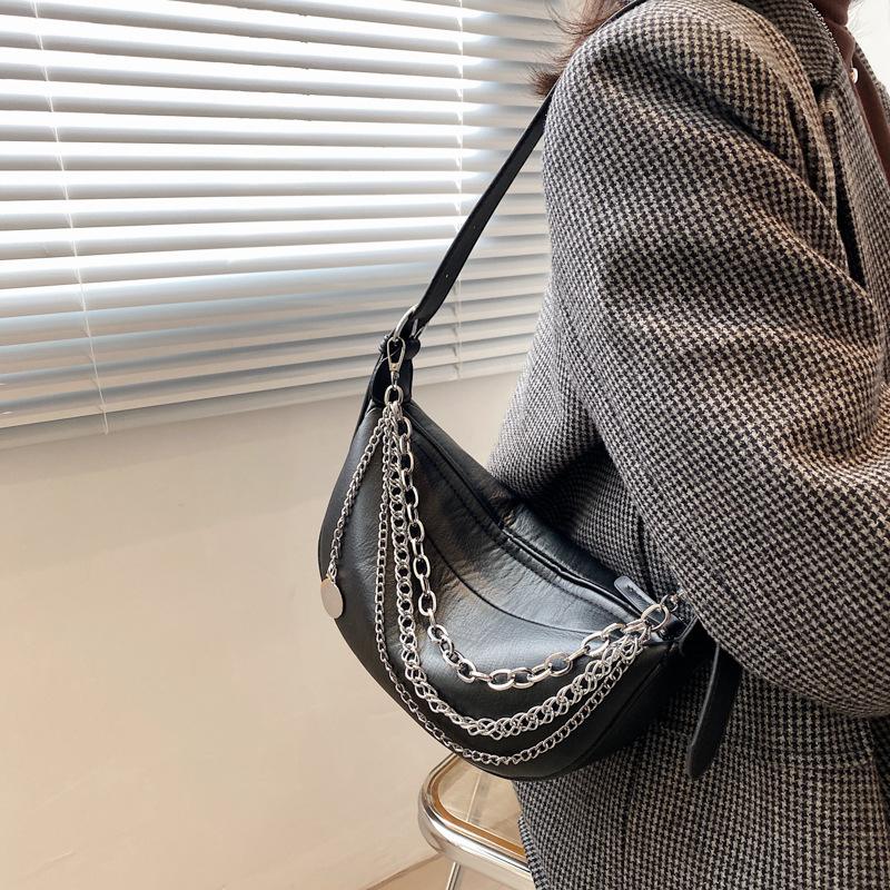 Evening Bags Fashion Chains Hobos Women Shoulder Designer Handbags Luxury Pu Leather Crossbody Bag Casual Lady Small Tote Purses 2023Evening, Beige
Evening Bags Fashion Chains Hobos Women Shoulder Designer Handbags Luxury Pu Leather Crossbody Bag Casual Lady Small Tote Purses 2023Evening, Beige