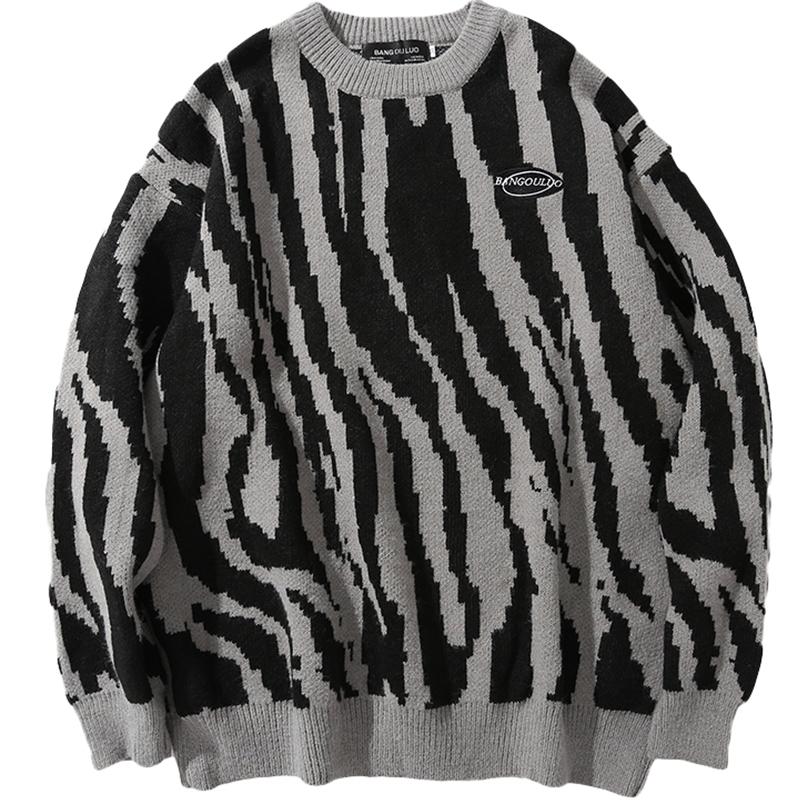 Men's Sweaters Japanese Harajuku Vintage Sweater Winter Zebra-Striped Round Neck Pullovers Knitted Couples Hip Hop Loose Fashion TopsMen's, Color 2
Men's Sweaters Japanese Harajuku Vintage Sweater Winter Zebra-Striped Round Neck Pullovers Knitted Couples Hip Hop Loose Fashion TopsMen's, Color 2