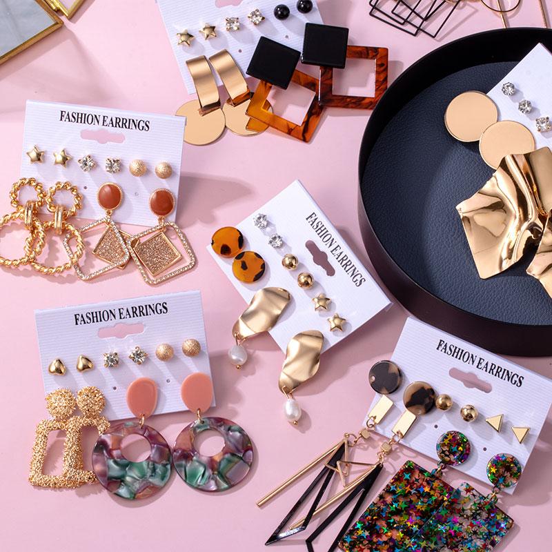 Dangle Earrings Trendy Flower Round Female Fashion Jewelry Tassel Acrylic Black Cute Geometric Drop Gold Earings & Chandelier
Dangle Earrings Trendy Flower Round Female Fashion Jewelry Tassel Acrylic Black Cute Geometric Drop Gold Earings & Chandelier