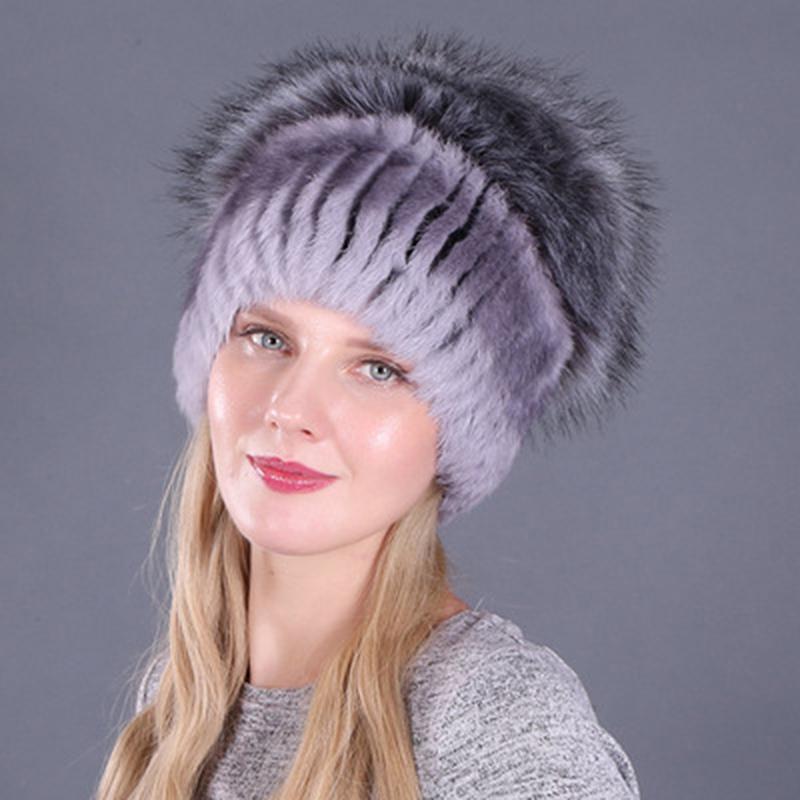 Beanies Beanie/Skull Caps Fashion Fake Mink Hat Winter Warm Women Knitting Hats Vertical Weaving With Fur On The Top, White
Beanies Beanie/Skull Caps Fashion Fake Mink Hat Winter Warm Women Knitting Hats Vertical Weaving With Fur On The Top, White