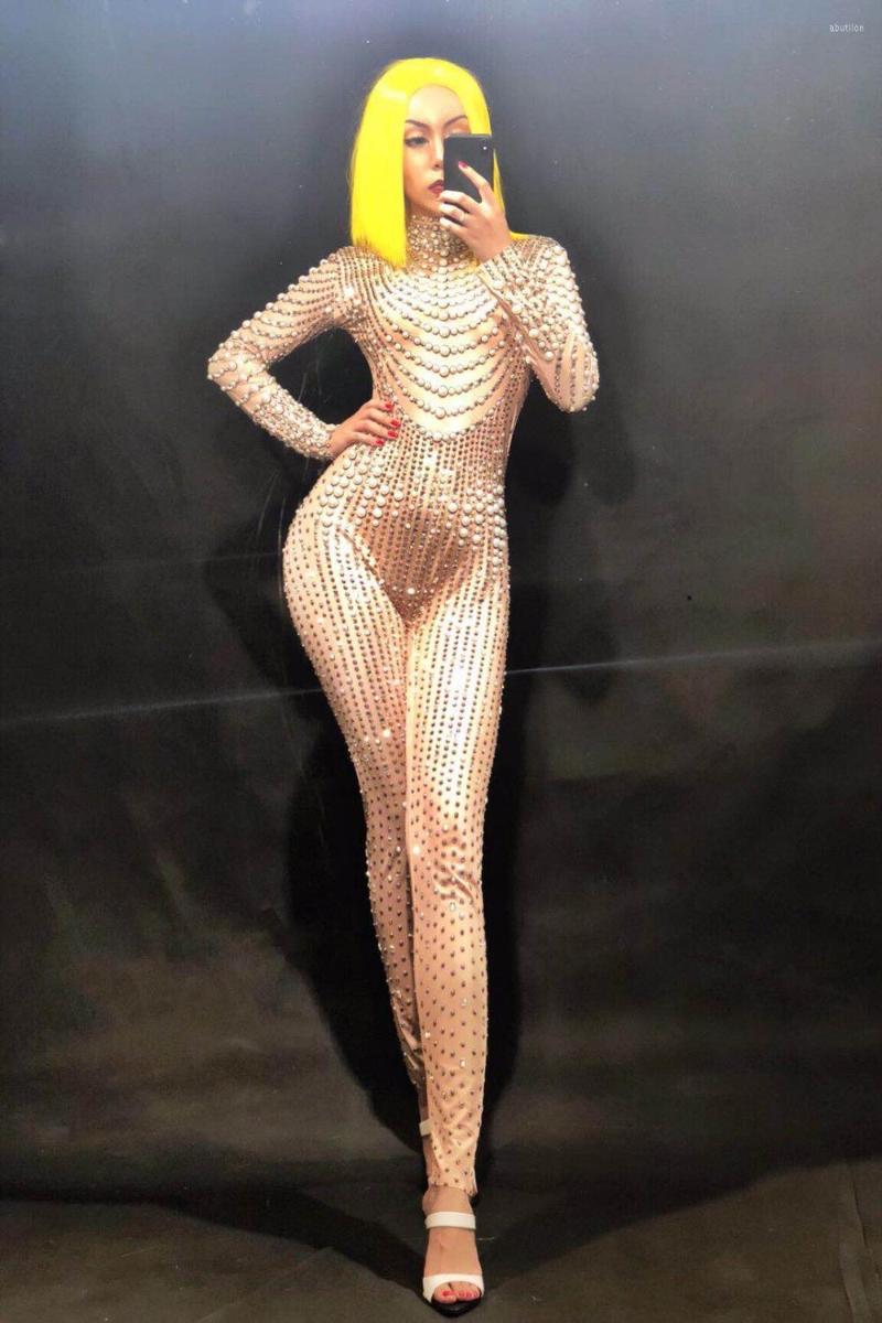 Stage Wear Sparkly Crystals Jumpsuit Big Diamonds Sexy Bodysuit Performance Women's Birthday Celebrate Luxurious Shining Costume, Picture shown
Stage Wear Sparkly Crystals Jumpsuit Big Diamonds Sexy Bodysuit Performance Women's Birthday Celebrate Luxurious Shining Costume, Picture shown