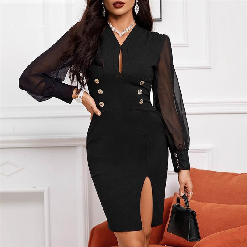 Women' Swimwear Sexy Dresses Fashion Wrap Split Business Career Commute Dress Long Sleeve V-Neck Knee Mini Banquet, Black
Women' Swimwear Sexy Dresses Fashion Wrap Split Business Career Commute Dress Long Sleeve V-Neck Knee Mini Banquet, Black