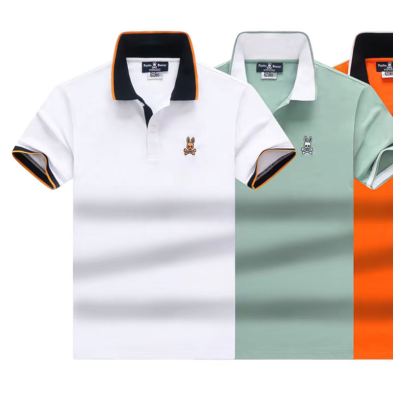 Mens and womens POLO shirt short-sleeved T shirt psychological rabbit embroidery skull rabbit print lapel summer breathable high-quality couple top, Customize
Mens and womens POLO shirt short-sleeved T shirt psychological rabbit embroidery skull rabbit print lapel summer breathable high-quality couple top, Customize