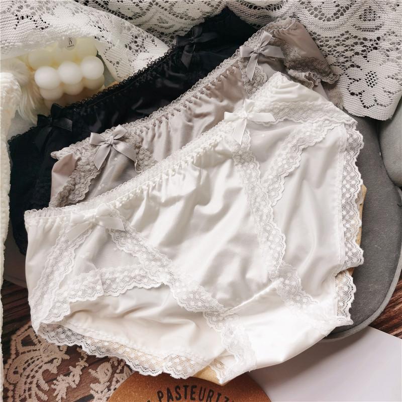 Women's Panties Ice Silk Bright Face Stitching Mesh Lace Bow Sexy Lovely Lolita Mid-waist Female Underwear Fashion Gift Solid WOMEN, White
Women's Panties Ice Silk Bright Face Stitching Mesh Lace Bow Sexy Lovely Lolita Mid-waist Female Underwear Fashion Gift Solid WOMEN, White