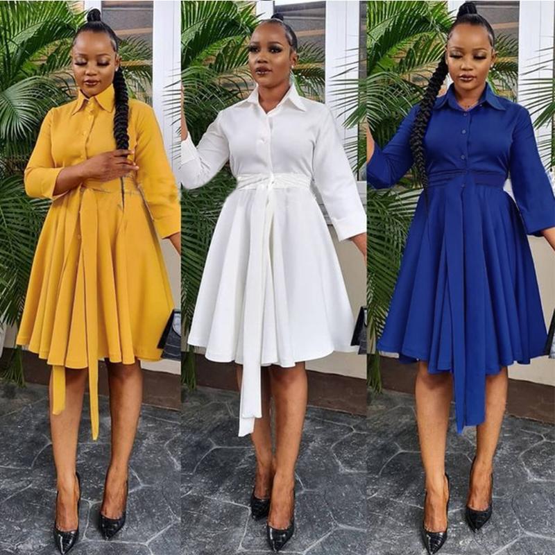 Casual Dresses Women A-line Dress Pleated Office Lady Solid Color Bandage Turn Down Collar Autumn For Outfit, White
Casual Dresses Women A-line Dress Pleated Office Lady Solid Color Bandage Turn Down Collar Autumn For Outfit, White