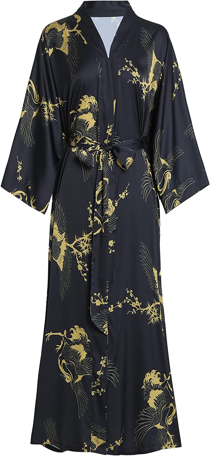 Aensso Long Soft Lightweight Silky Kimonos Robes for Women Luxury Japanese Floral Womens Kimono Robe, Champagne
Aensso Long Soft Lightweight Silky Kimonos Robes for Women Luxury Japanese Floral Womens Kimono Robe, Champagne