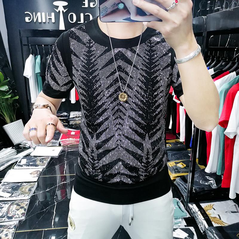 Men's T Shirts Drill Personalized Clothing Spring Brand Sequin T-shirt Summer Social Club Outfits Breathable Tshirt For Men Tee Shirt Homme, Black
Men's T Shirts Drill Personalized Clothing Spring Brand Sequin T-shirt Summer Social Club Outfits Breathable Tshirt For Men Tee Shirt Homme, Black