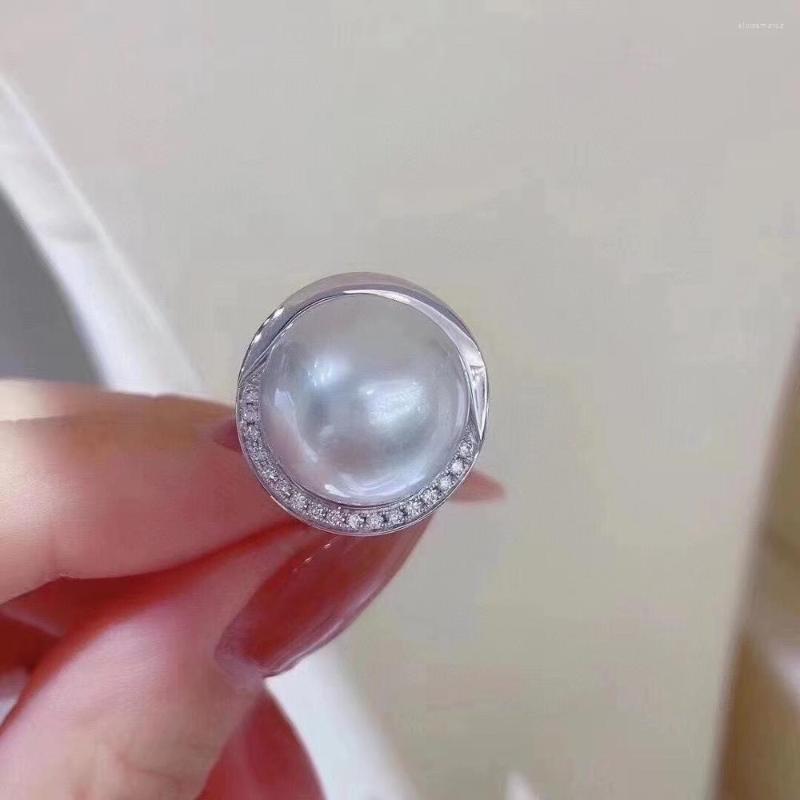 Cluster Rings Solid S925 Sterling Silver Round 11-12mm Nature Fresh Water White Pearl For Women Fine Presents
Cluster Rings Solid S925 Sterling Silver Round 11-12mm Nature Fresh Water White Pearl For Women Fine Presents