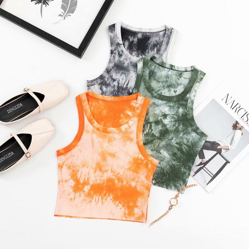 Women' Tanks & Camis Sexy Tie Dye Knitted Crop Tops 2023 Summer O Neck Sleeveless Skinny Camisole Casual Slim Stretch Short Vest Clothes, Gray
Women' Tanks & Camis Sexy Tie Dye Knitted Crop Tops 2023 Summer O Neck Sleeveless Skinny Camisole Casual Slim Stretch Short Vest Clothes, Gray