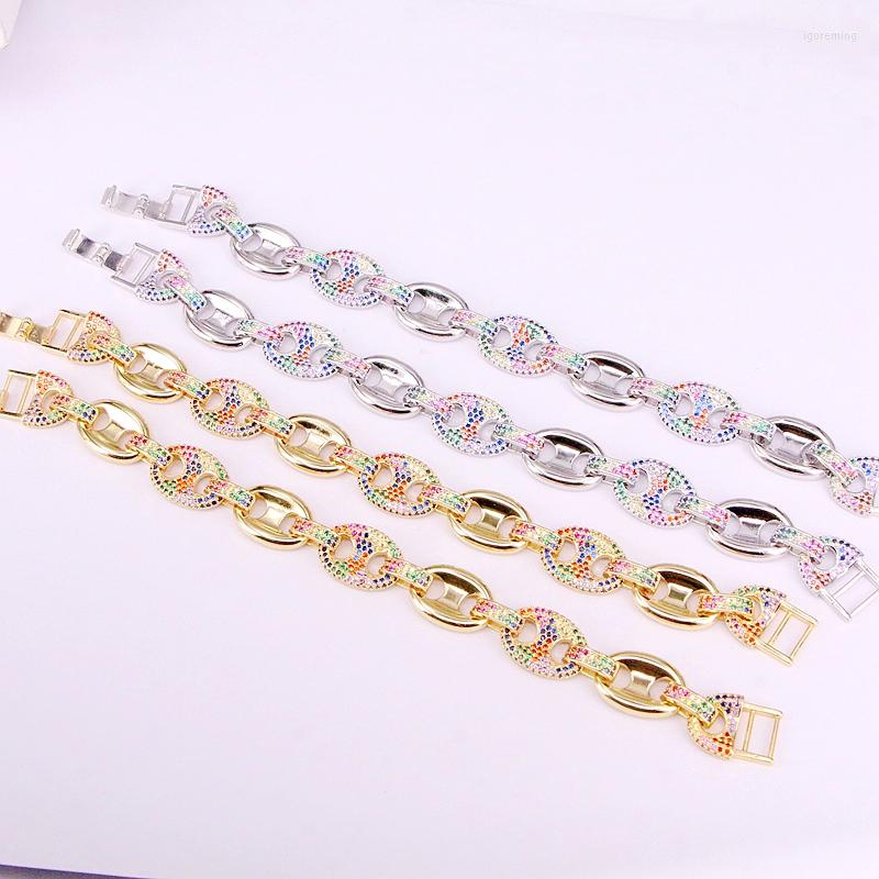 Bangle 4PCS CZ Micro Pave Connector Chain Bracelets Lady Girl Charm Colorful Zirconia Top Fashion Elegant Bangles
Bangle 4PCS CZ Micro Pave Connector Chain Bracelets Lady Girl Charm Colorful Zirconia Top Fashion Elegant Bangles