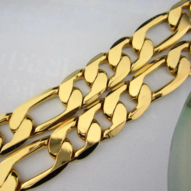 Chains Heavy Thick 12mm Yellow Gold Color Figaro Link Chain Necklace Men 3 1 Clavicle Choker Jewelry GiftChains
Chains Heavy Thick 12mm Yellow Gold Color Figaro Link Chain Necklace Men 3 1 Clavicle Choker Jewelry GiftChains