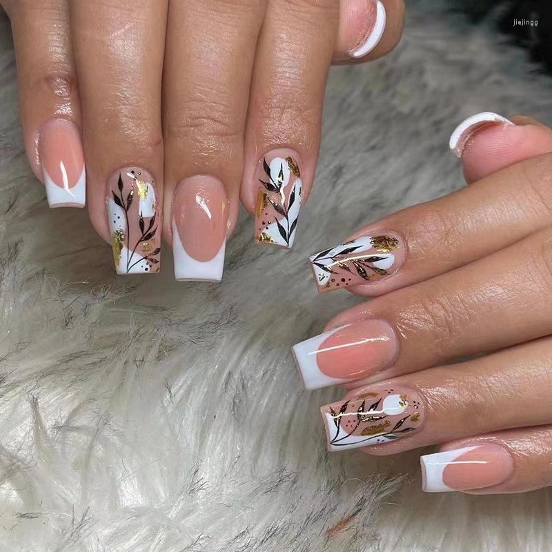 False Nails 24Pcs Fake With Glue Nail Art Simplicity Multicolor Monochrome Press On Decorative Pattern Floret Artificial, 108
False Nails 24Pcs Fake With Glue Nail Art Simplicity Multicolor Monochrome Press On Decorative Pattern Floret Artificial, 108