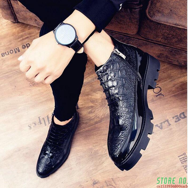 Dress Shoes Male Patent Leather Moccasins High Top Italian Formal Brogue Oxford Wedding Business Boots 2023, Black
Dress Shoes Male Patent Leather Moccasins High Top Italian Formal Brogue Oxford Wedding Business Boots 2023, Black