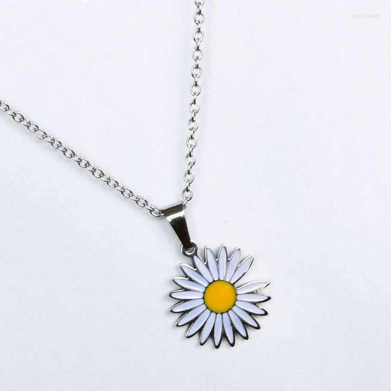 Chains 1pc Stainless Steel Dainty Daisy Pendant Necklace Resin Flower Elegant Jewelry Women Girls Daily Fashion Party Gift
Chains 1pc Stainless Steel Dainty Daisy Pendant Necklace Resin Flower Elegant Jewelry Women Girls Daily Fashion Party Gift