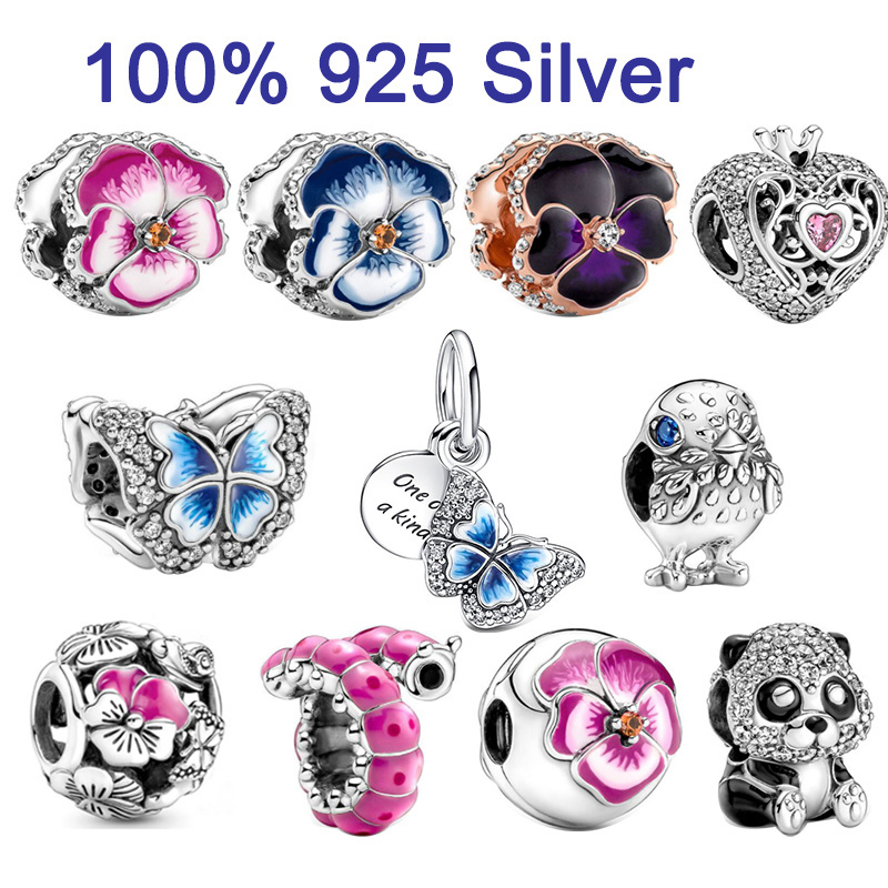 Real 925 Sterling Silver Original Type Shiny Pink Butterfly Flower Charm Fit for DIY Pandora Bracelet Suitable for women's jewelry fashion accessories free delivery
Real 925 Sterling Silver Original Type Shiny Pink Butterfly Flower Charm Fit for DIY Pandora Bracelet Suitable for women's jewelry fashion accessories free delivery