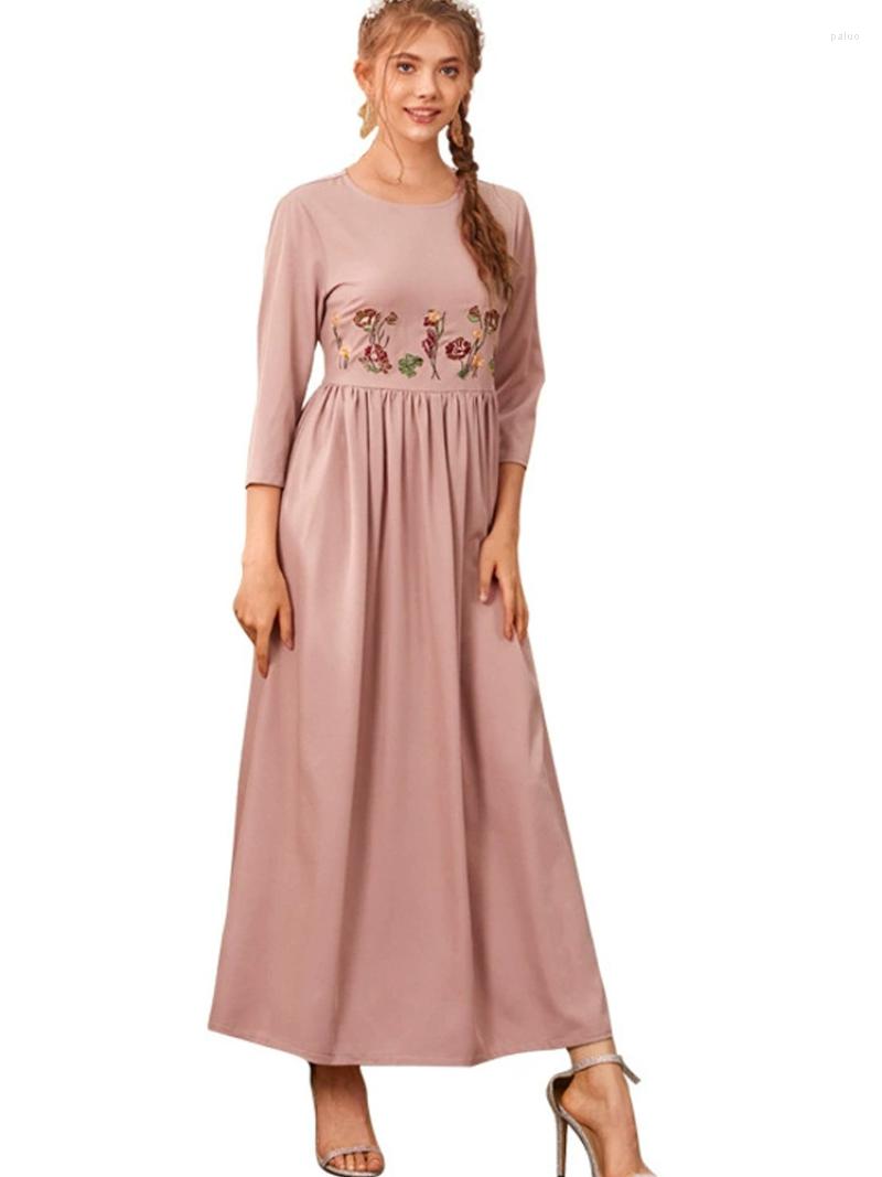 Ethnic Clothing Morocco Dress Women Embroidery Floral Abayamuslim Fashion Dubai Abayas Diamond Belted Kaftan Elegant Party Vestidos Spring
Ethnic Clothing Morocco Dress Women Embroidery Floral Abayamuslim Fashion Dubai Abayas Diamond Belted Kaftan Elegant Party Vestidos Spring
