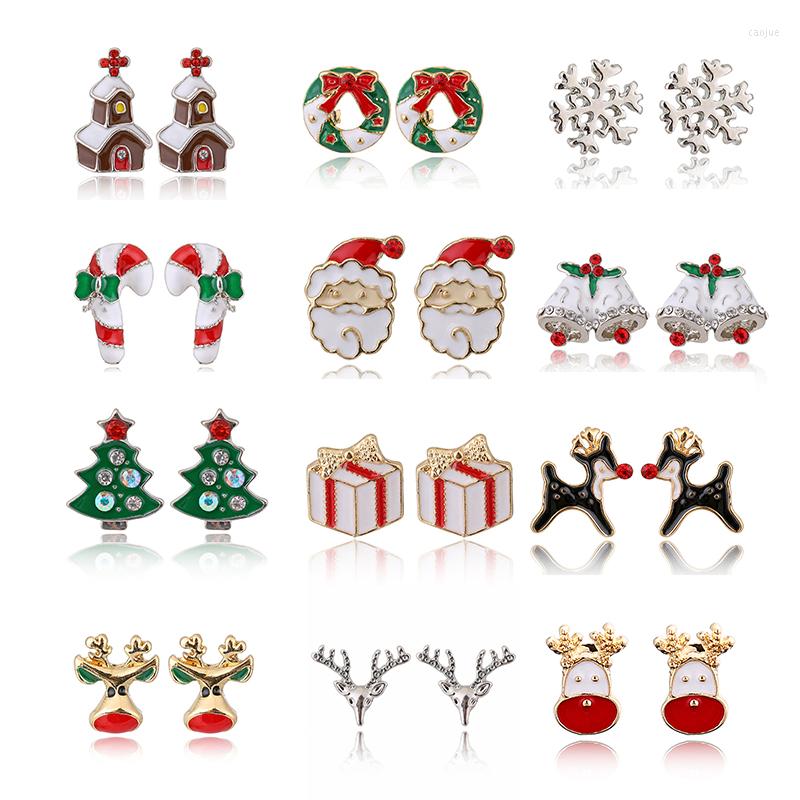 Stud Earrings Santa Claus Christmas Snowman Deer Bell Tree Ear Jewelry Lovely For Women Fashion
Stud Earrings Santa Claus Christmas Snowman Deer Bell Tree Ear Jewelry Lovely For Women Fashion