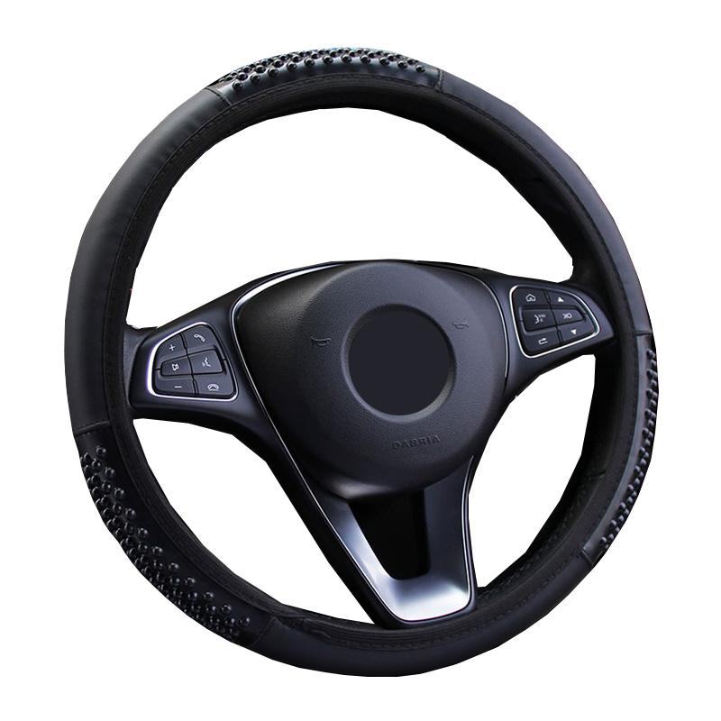 Steering Wheel Covers Car Cover Wrap Artificial Leather 6 Colors Massage Particles Volant Non-slip Durable No Inner Ring Cay StylingSteering
Steering Wheel Covers Car Cover Wrap Artificial Leather 6 Colors Massage Particles Volant Non-slip Durable No Inner Ring Cay StylingSteering