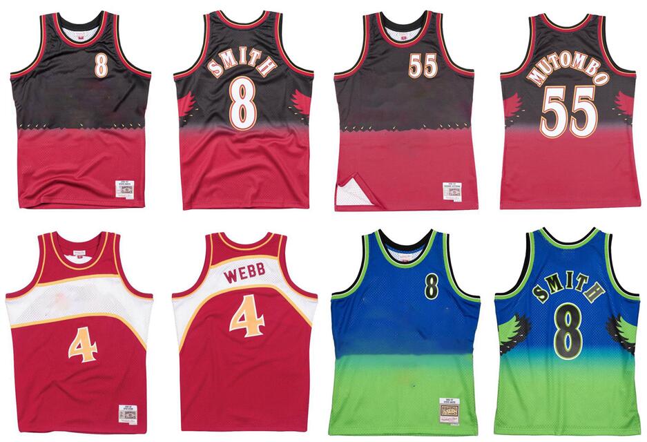Dikembe Mutombo basketball Jerseys Steve Smith #8 Spud Webb #4 Mitchell Ness jersey S-XXL Men retro jerseys, With logo
Dikembe Mutombo basketball Jerseys Steve Smith #8 Spud Webb #4 Mitchell Ness jersey S-XXL Men retro jerseys, With logo