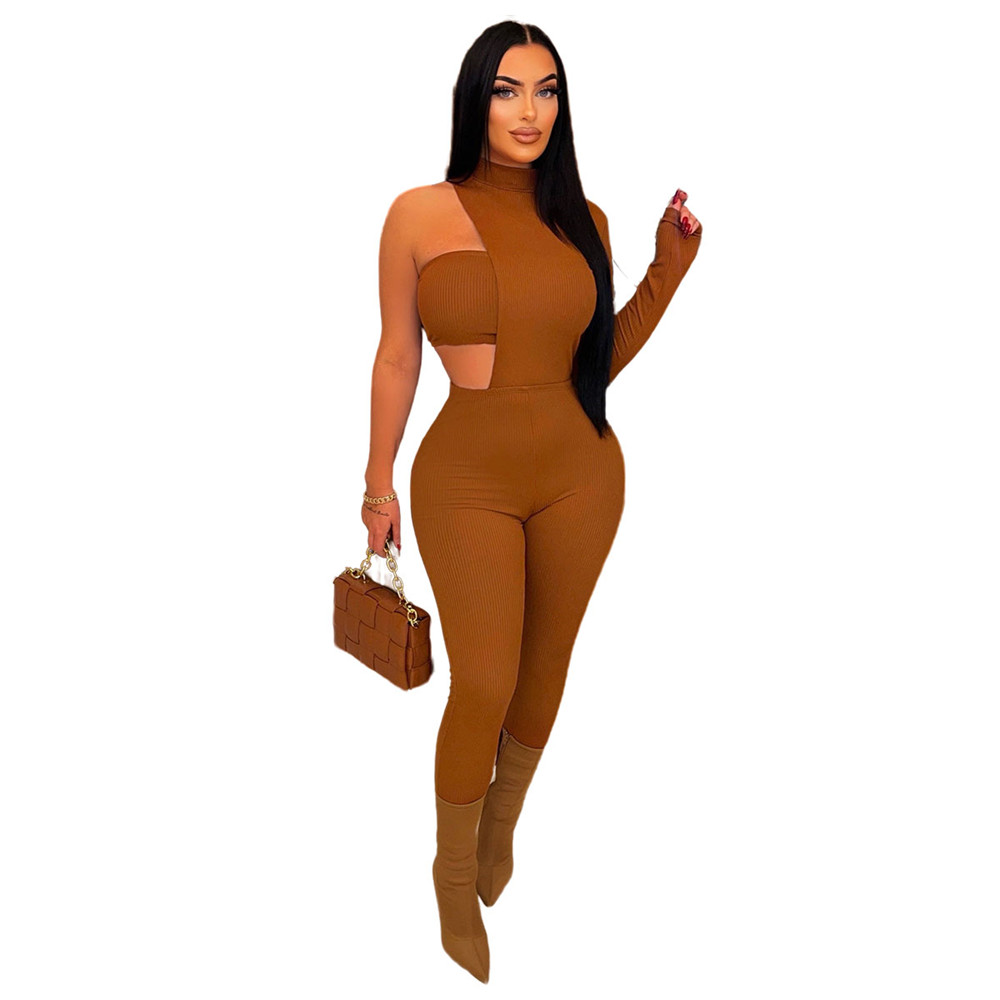 2023 Women Tracksuits Sexy Tank Top Jumpsuits Two 2 Piece Sets Spring Summer Clothes Casual Slim One Piece Outfits Hollow Out Rompers Wholesale items