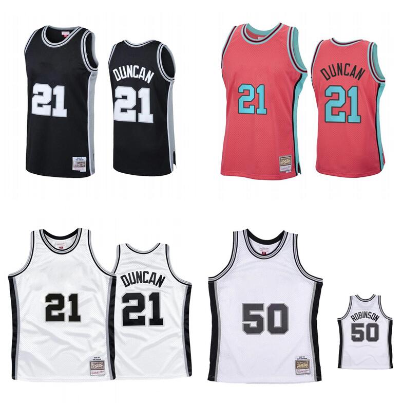 Tim Duncan #21 David Robinson #50 basketball Jerseys S-XXL Mitchell Ness jersey 1998-99 Men woomen youth retro jerseys, With logo
Tim Duncan #21 David Robinson #50 basketball Jerseys S-XXL Mitchell Ness jersey 1998-99 Men woomen youth retro jerseys, With logo