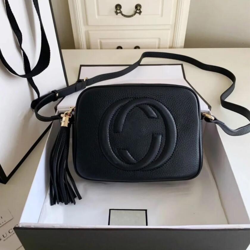 

2022 Quality Wallet Handbag Women Handbags Bags Crossbody Soho Bag Disco Shoulder Bag Fringed Messe louise Purse vutton Crossbody viuton, Black