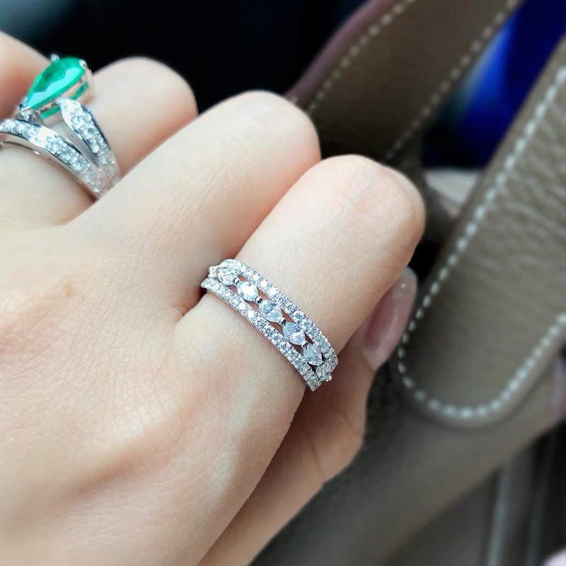 Wedding Rings Engagement For Women Adjustable Hollow Cubic Zirconia Silver Color Jewelry Wholesale Gift
Wedding Rings Engagement For Women Adjustable Hollow Cubic Zirconia Silver Color Jewelry Wholesale Gift