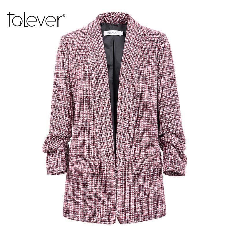 Women' Suits & Blazers Office Lady Thick Tweed Plaid Blazer Female Three Quarters Sleeve Slim Fit Jacket Winter Spring Women Jackets Outerw, Wine red blazer
Women' Suits & Blazers Office Lady Thick Tweed Plaid Blazer Female Three Quarters Sleeve Slim Fit Jacket Winter Spring Women Jackets Outerw, Wine red blazer