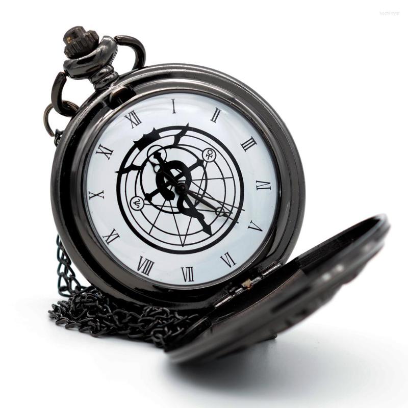 Pocket Watches Retro Black Fullmetal Alchemist Anime Classic Quartz Watch Analog Pendant Necklace Mens Womens Gifts P028, Picture shown
Pocket Watches Retro Black Fullmetal Alchemist Anime Classic Quartz Watch Analog Pendant Necklace Mens Womens Gifts P028, Picture shown